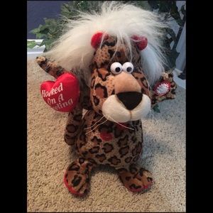 Vintage Singing & Dancing Lion Plush Toy